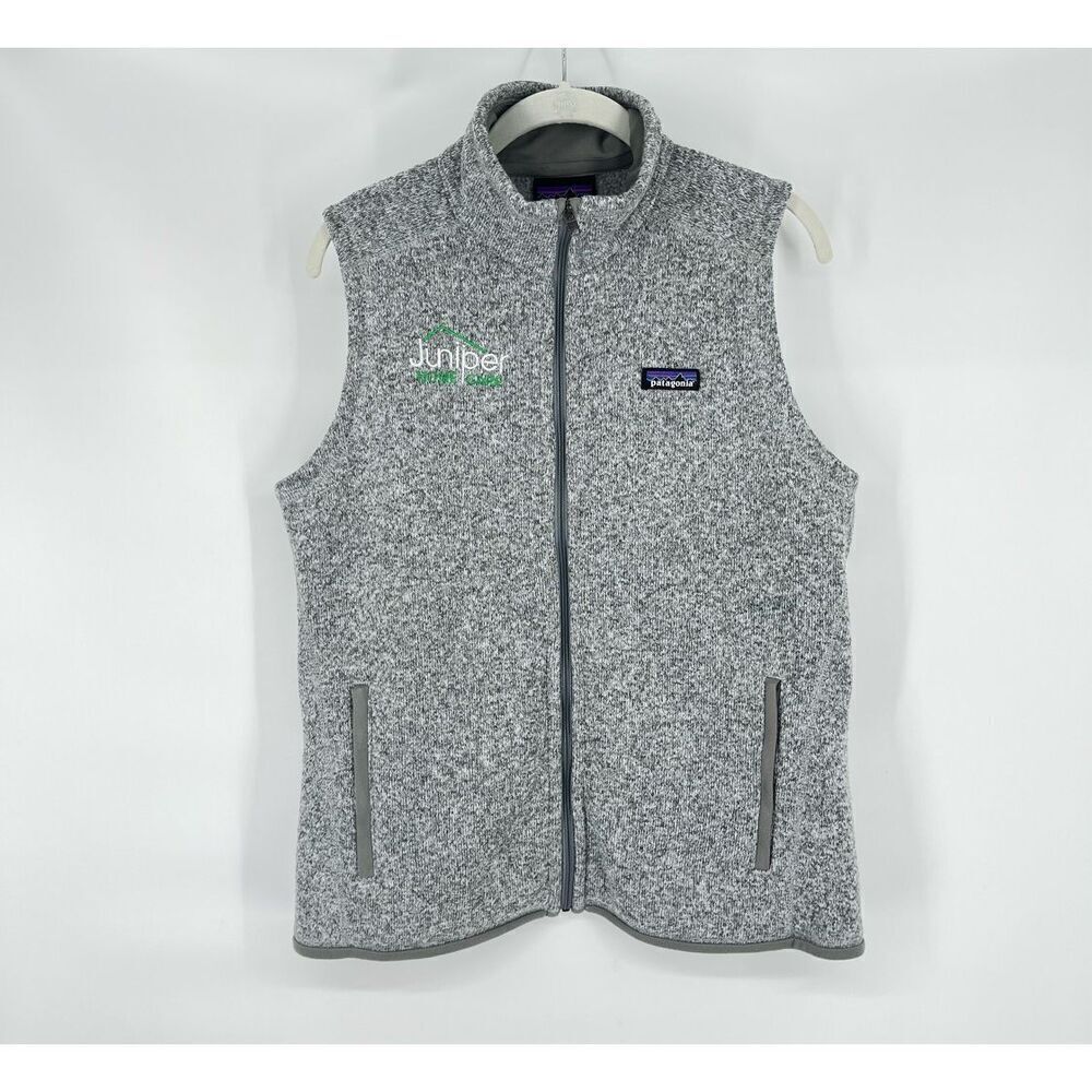 Patagonia Embroidered Better Sweater Fleece Vest Birch White Womens Size Large